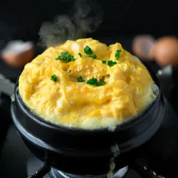 Fluffy Steamed Eggs