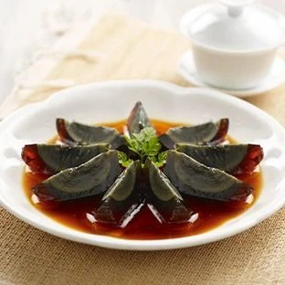 Century Egg with Vinaigrette & Chilli Oil