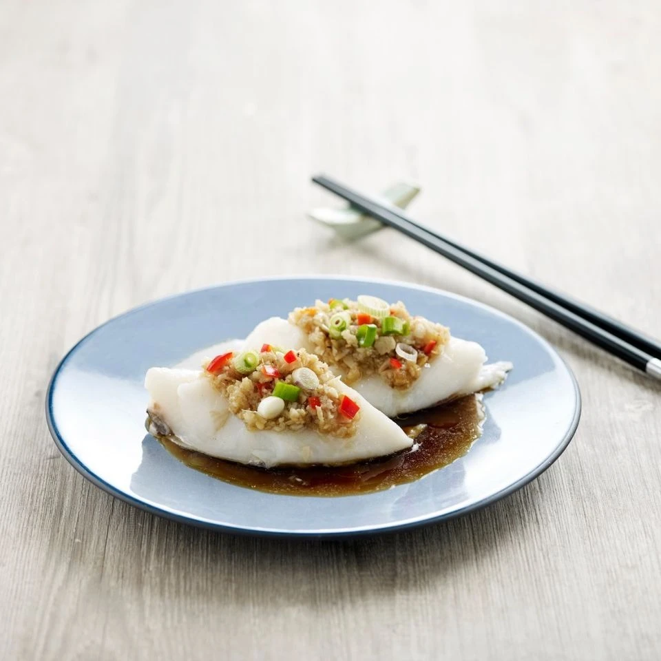 Steamed Flounder with Minced Garlic and Chilli