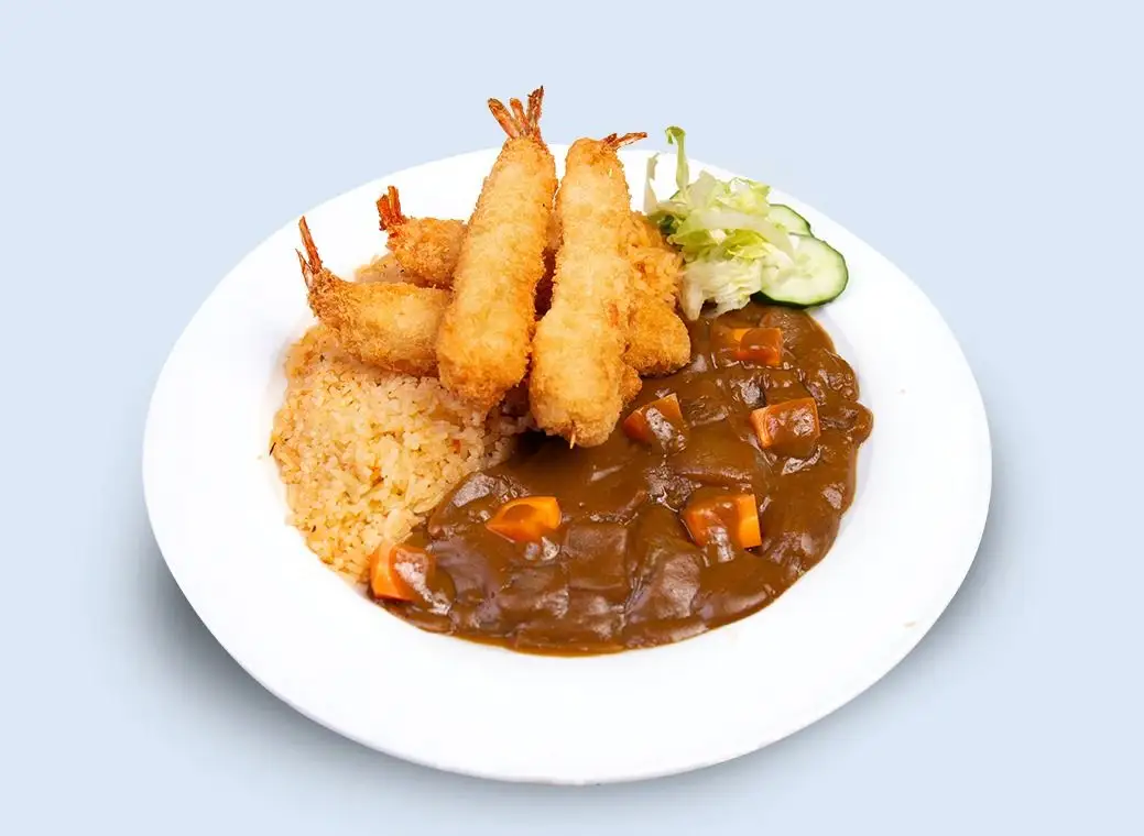 Ebi Fry Japanese Curry & Savoury Rice