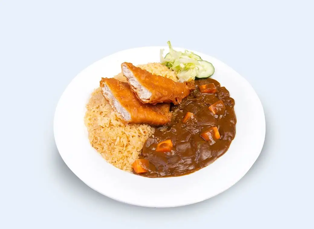 Fried Fish Japanese Curry & Savoury Rice