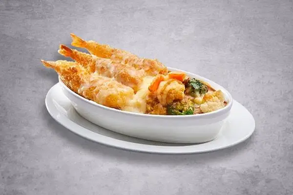 Breaded Prawns with Japanese Curry