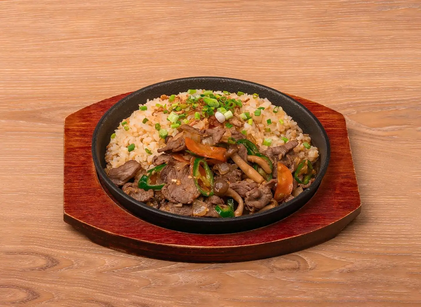 Genghis Khan (Hot Plate Grilled Lamb) Pepper Rice