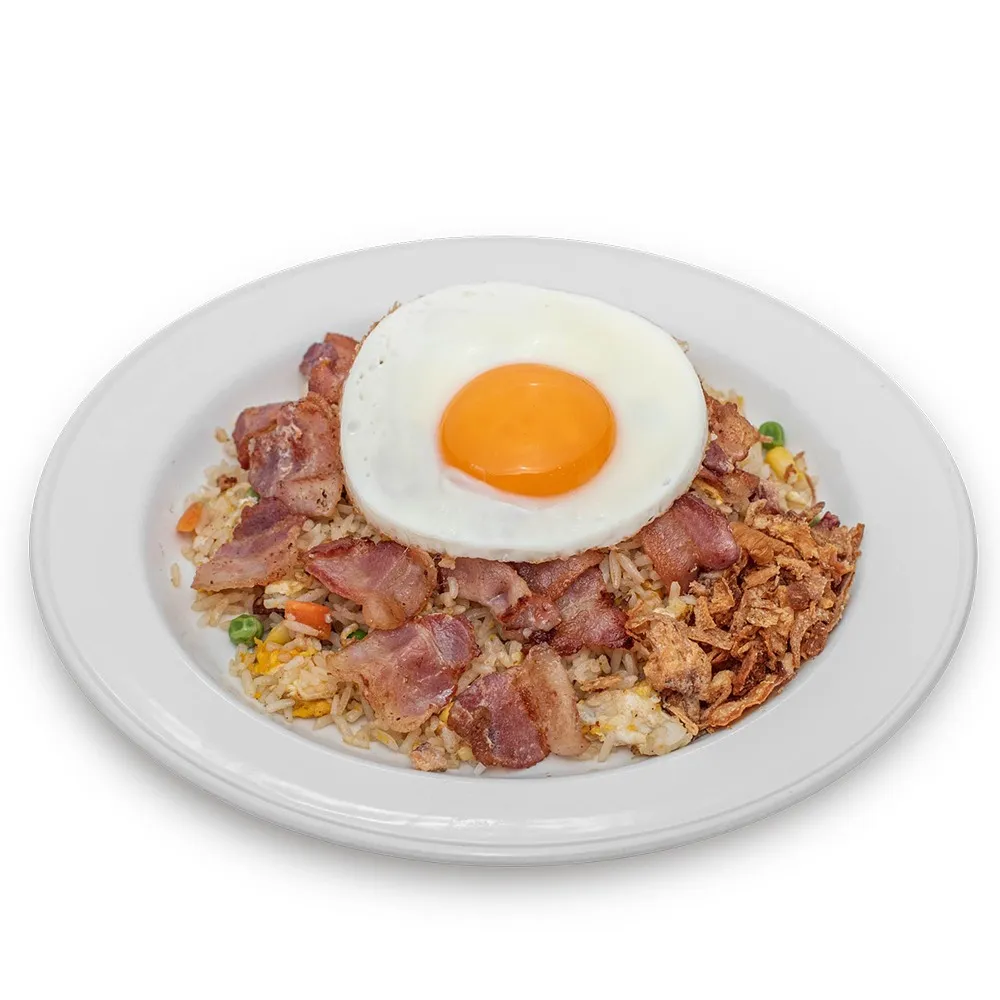Bacon Fried Rice with Egg