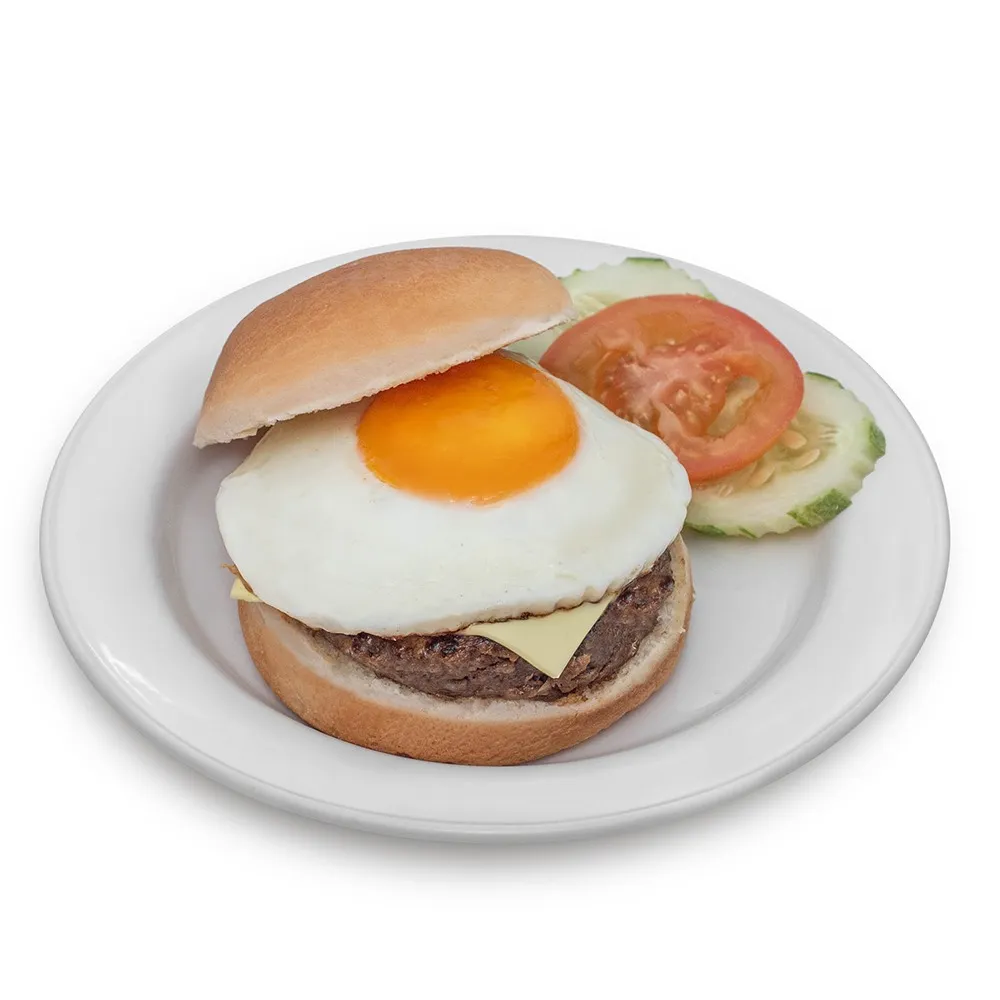 Beef Cheeseburger with Egg