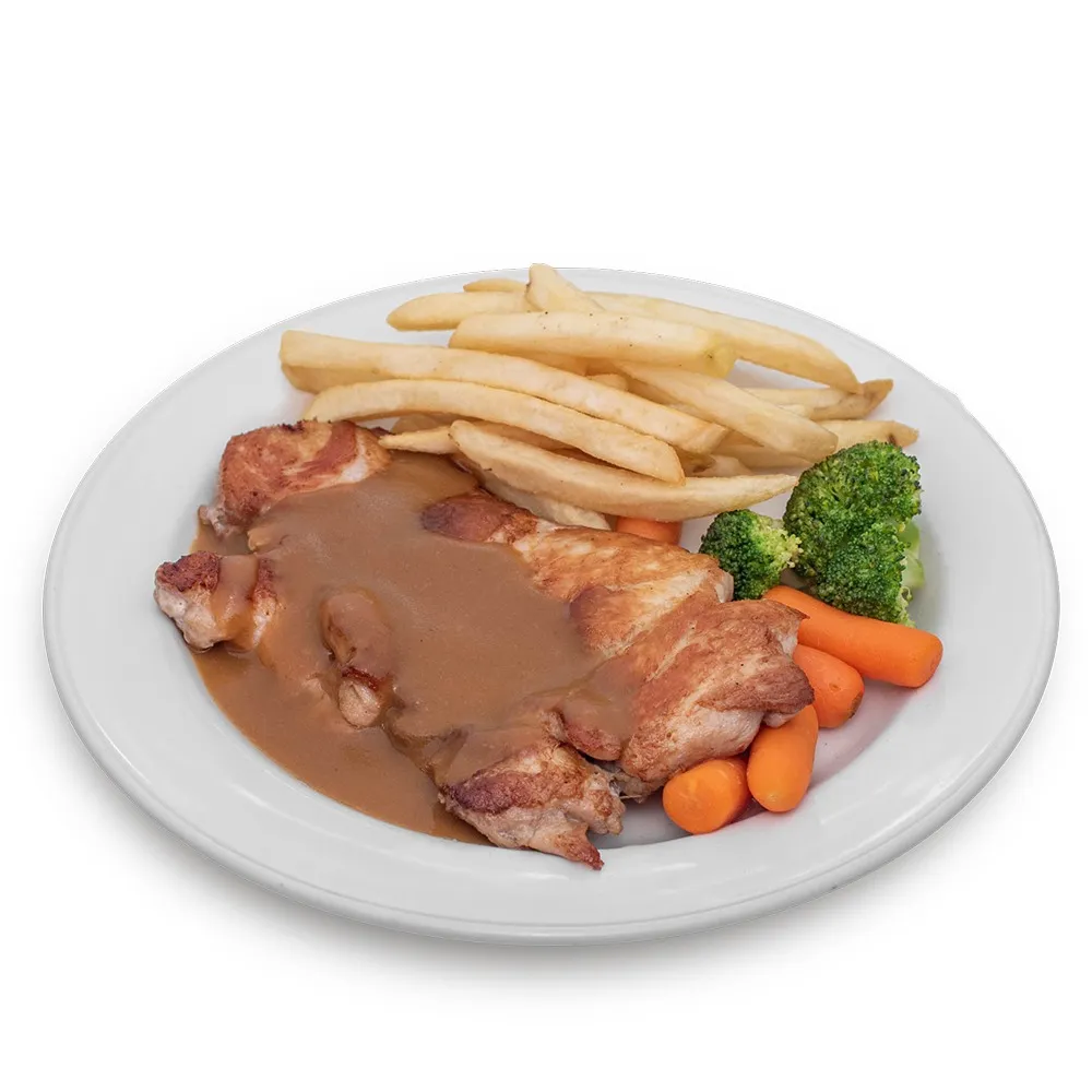 Chicken Chop with Mushroom Sauce