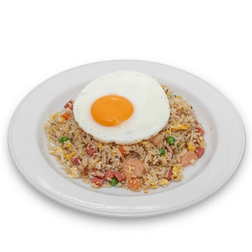 Fried Rice with Ham, Prawn and Egg