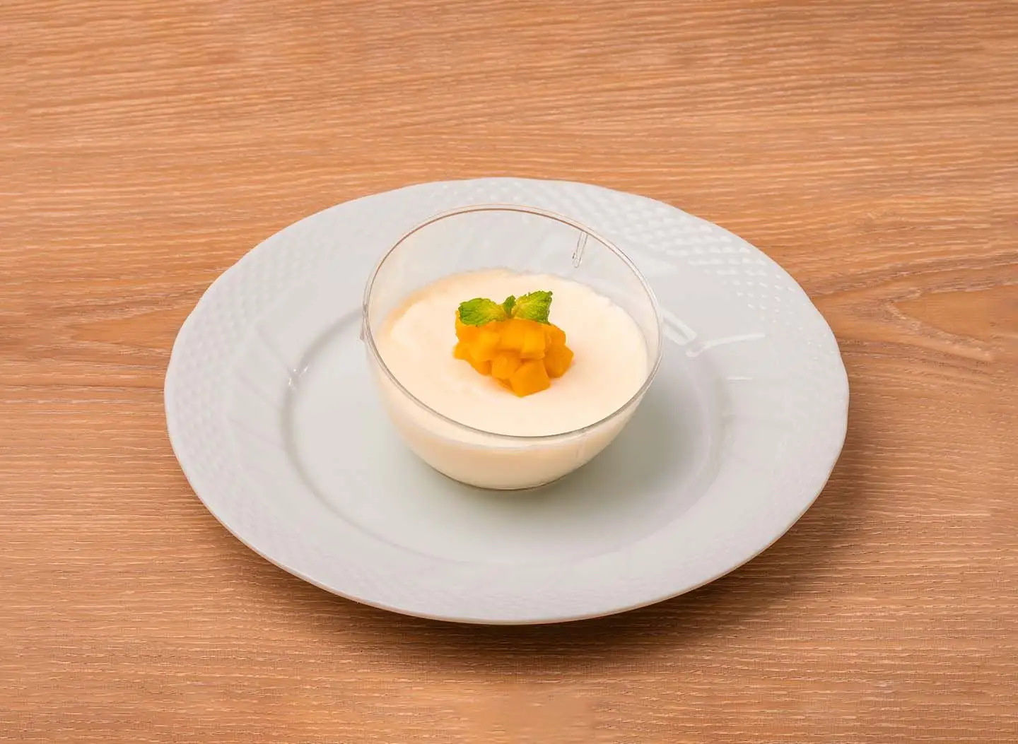 Hokkaido Milk Pudding with Mango