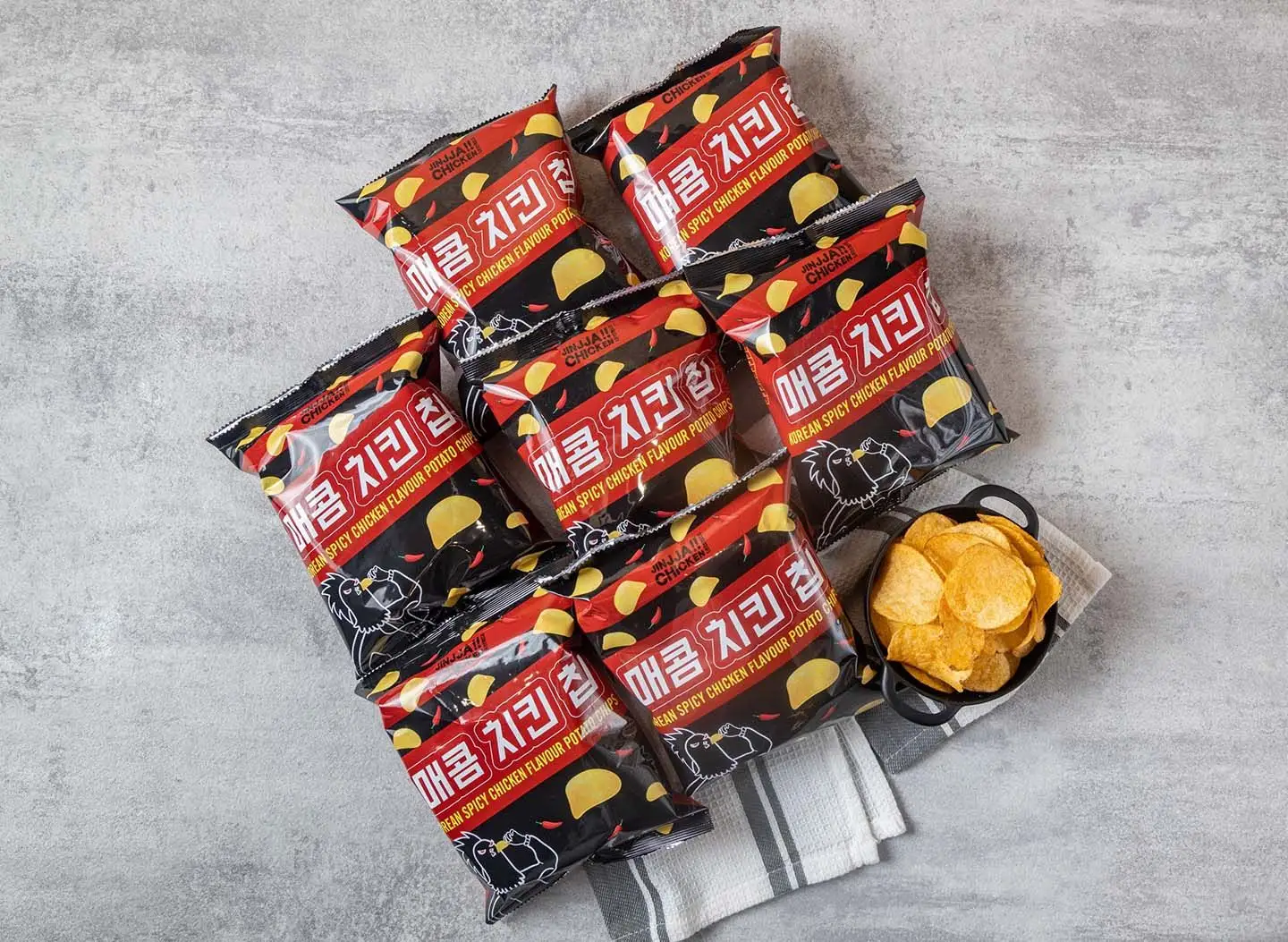 Korean Spicy Chicken Flavour Potato Chips NEW