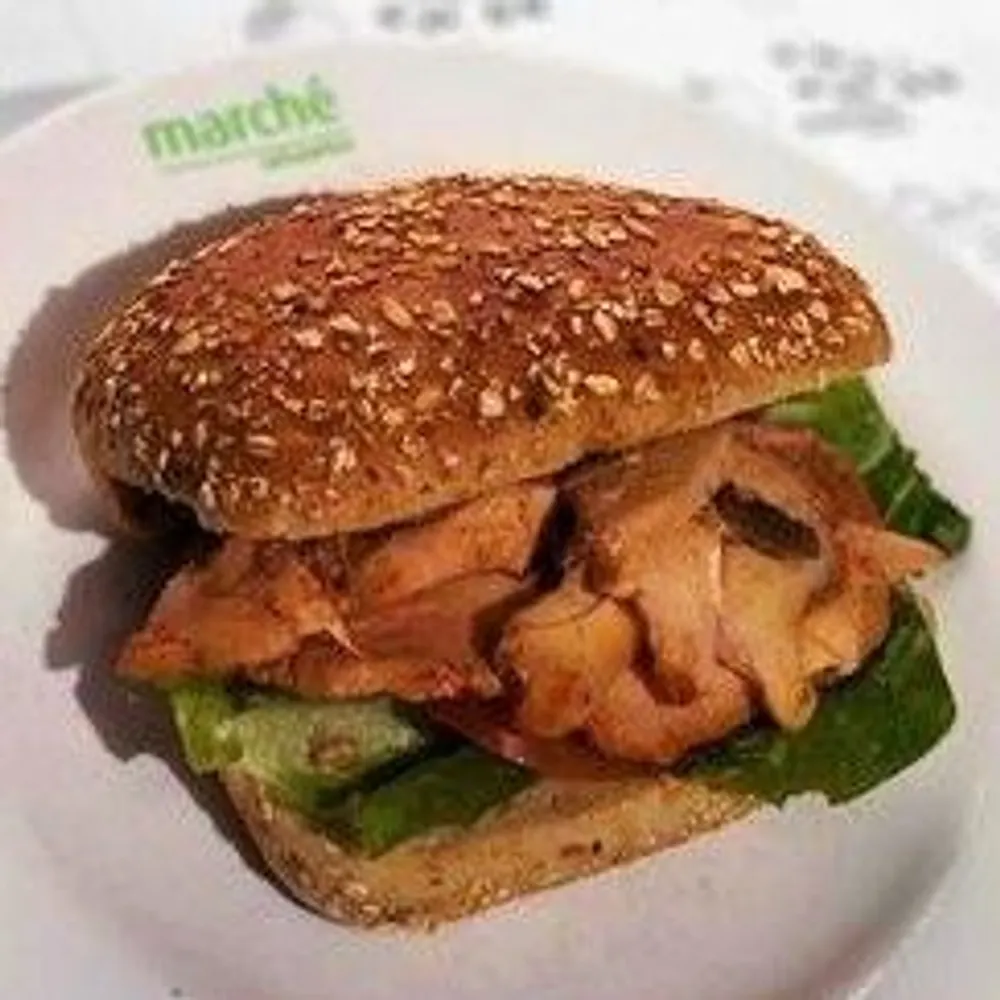 Chicken with Mushrooms Sandwich