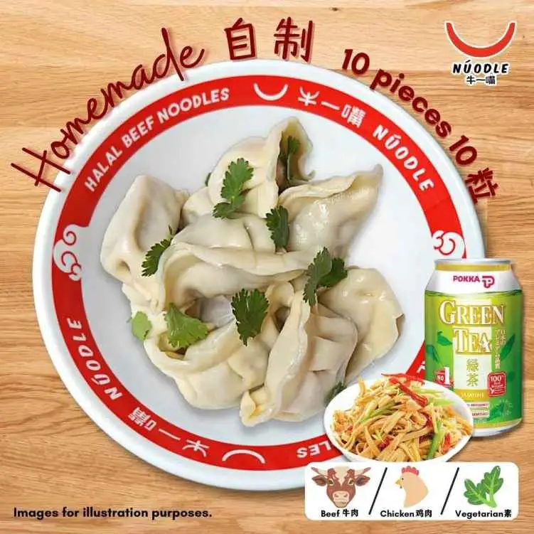 Dry Handmade Dumpling Set Meal (10 pcs)