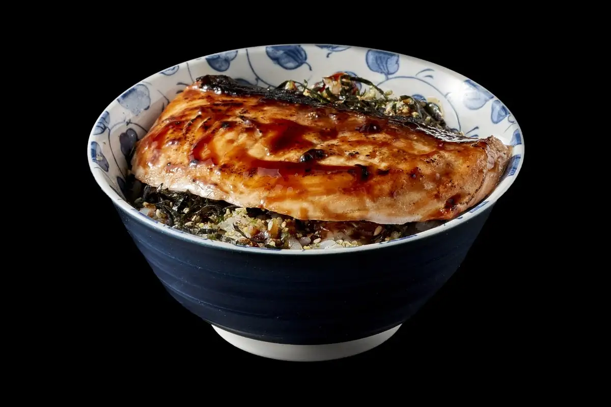 Grilled Salmon Teriyaki Don