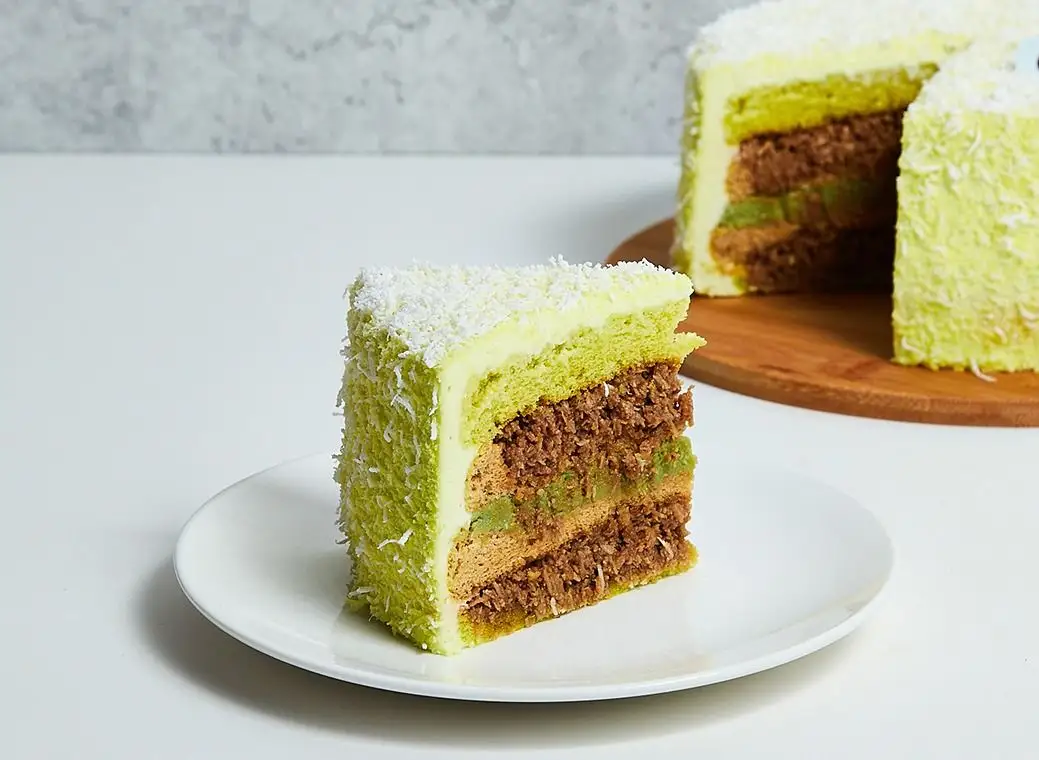 Ondeh Ondeh Cake Slice