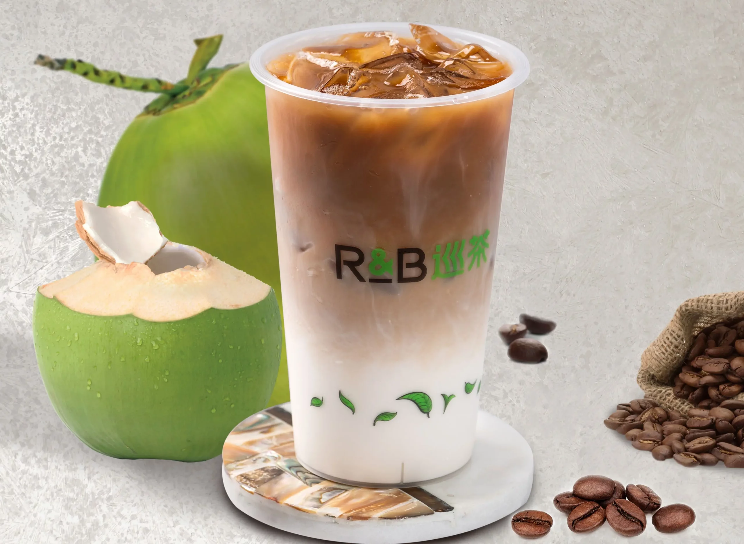 Iced Coconut Latte W/Coffee Jelly (Reg)