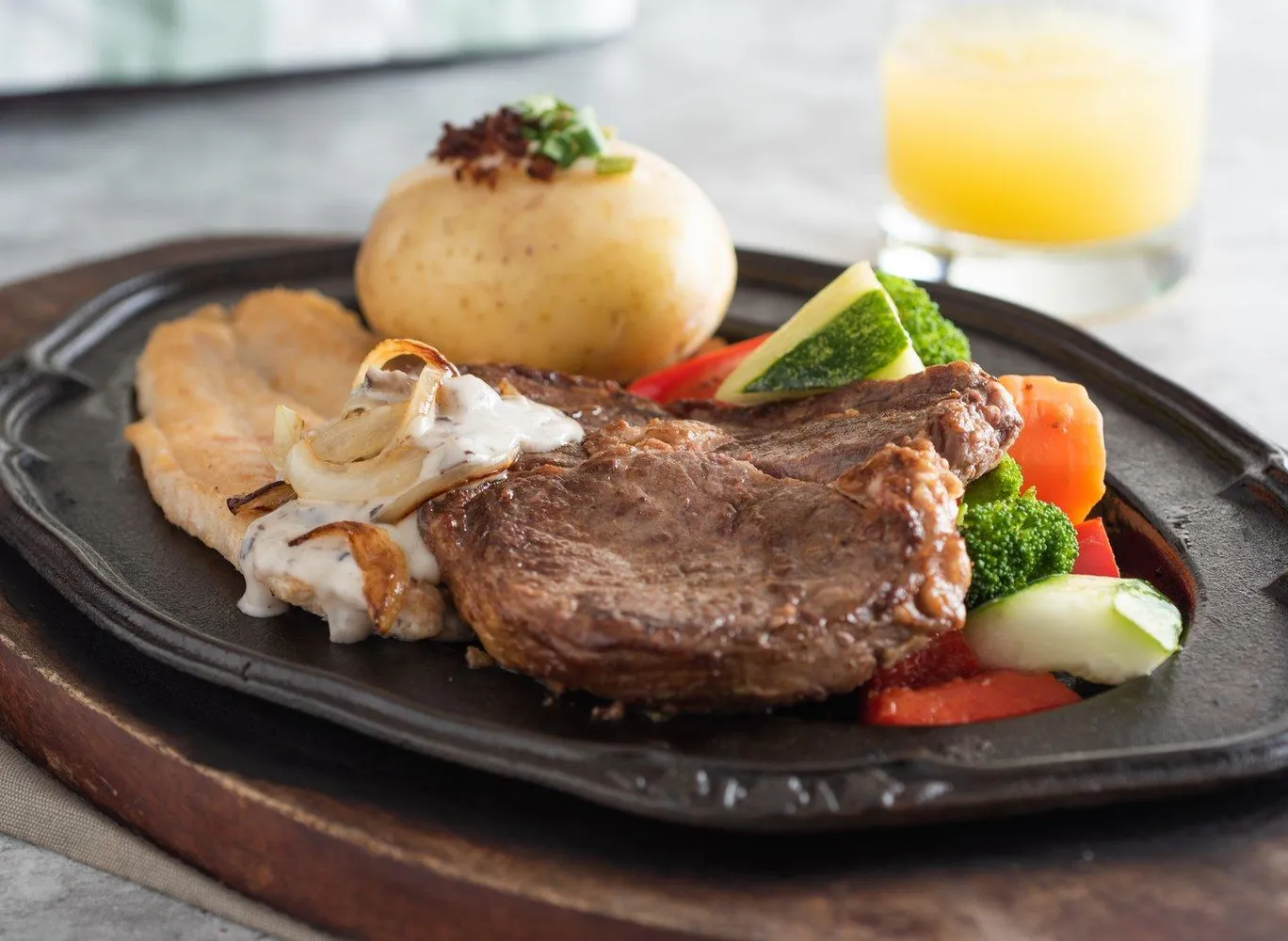 Ribeye Steak & Fish Fillet Combo