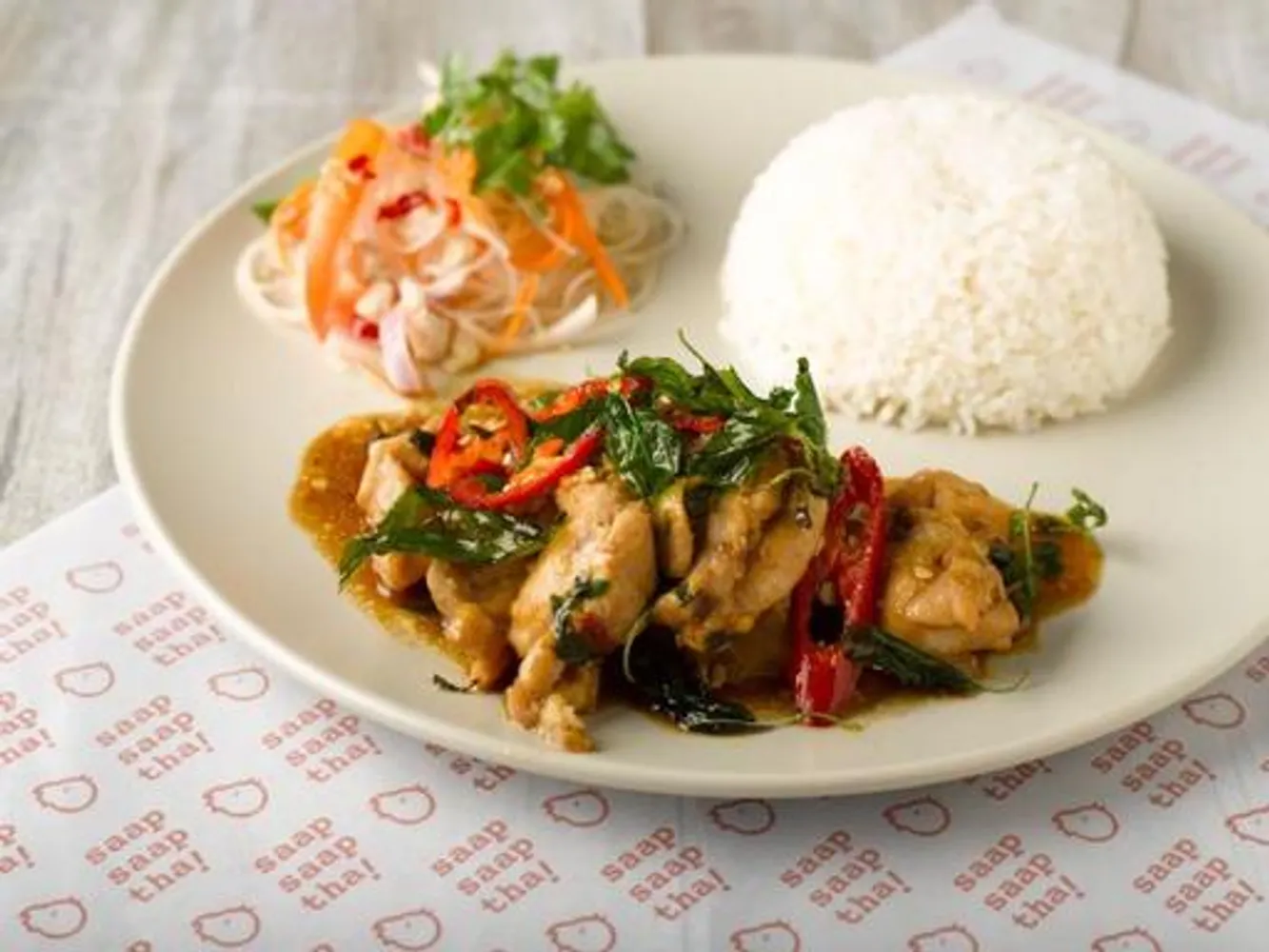 R3 Kra Pao Basil Chicken with Rice