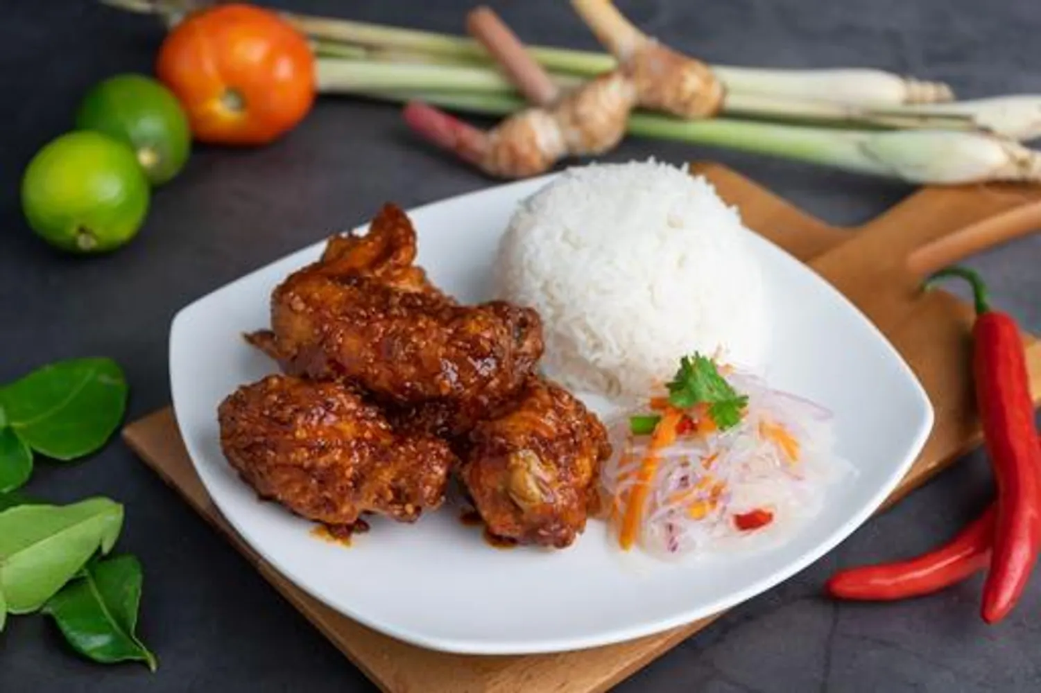 Y5 Saap Saap Crispy Chicken Wings with Rice