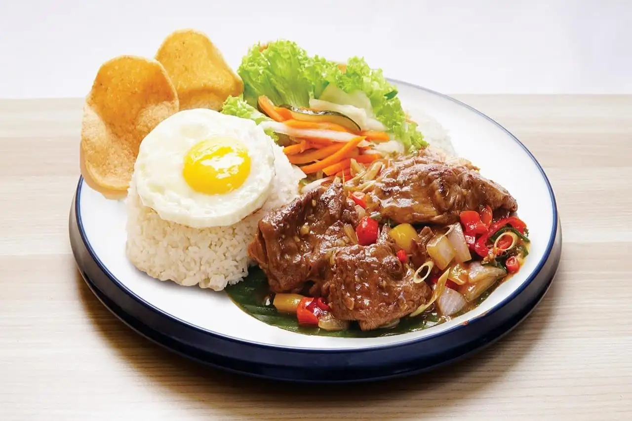 Grilled Lemongrass Beef with Rice
