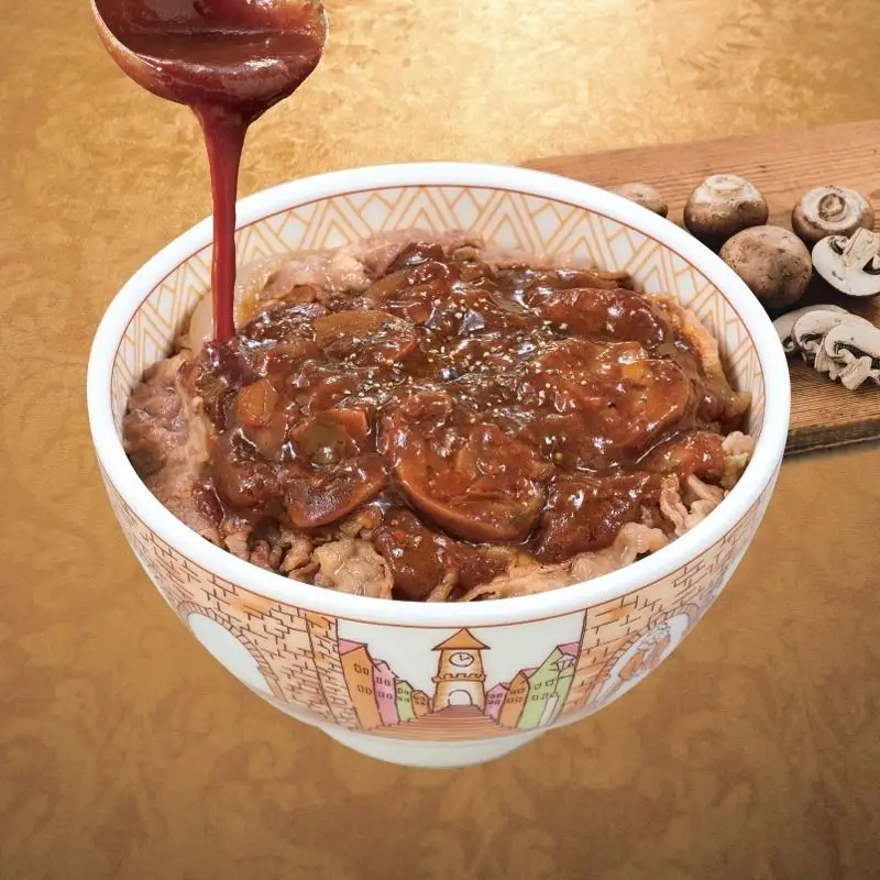 Demi-glace Mushroom Gravy Gyudon