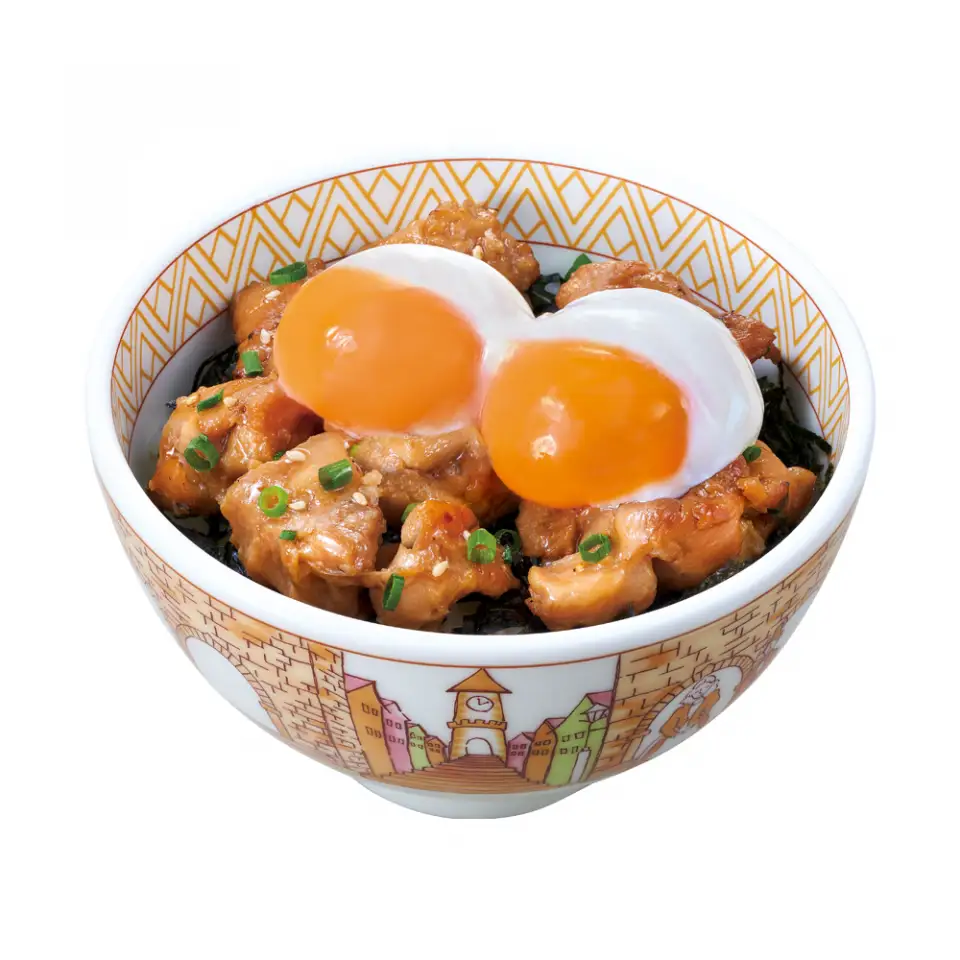 Double Half Boiled Egg Yakitori Bowl