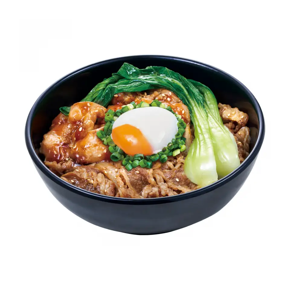 Half Boiled Egg Beef Yakiniku/Yakitori Combination Bowl