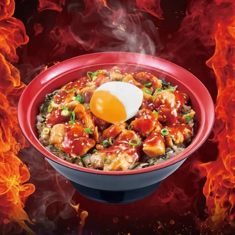 Half Boiled Egg Spicy Charcoal Grilled Yakitori Bowl