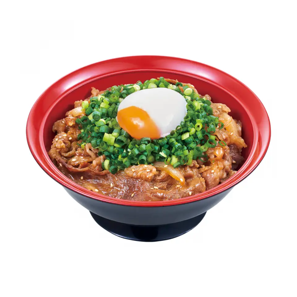 Spring Onion and Half Boiled Egg Beef Yakiniku Bowl