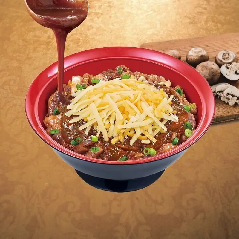 Triple Cheese Demi-glace Mushroom Gravy Beef Yakiniku Bowl