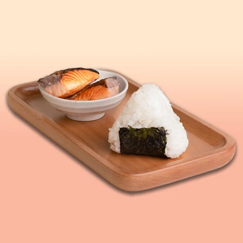 Grilled Salmon Onigiri Set