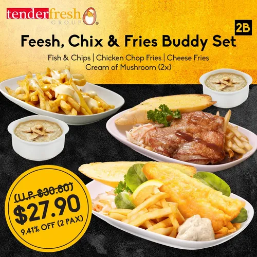 Feesh, Chix & Fries Buddy Set (U.P. $30.80)
