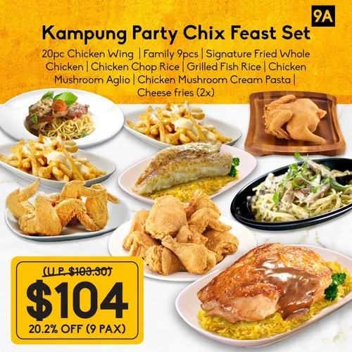 Kampung Party Chix Feast for Nine Set (U.P. $130.30)