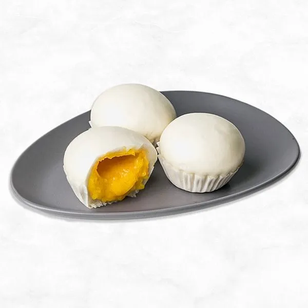 Steamed Golden Lava Salted Egg Buns (3pcs)