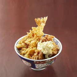 Ebi Tempura & Tartar Fried Chicken Don