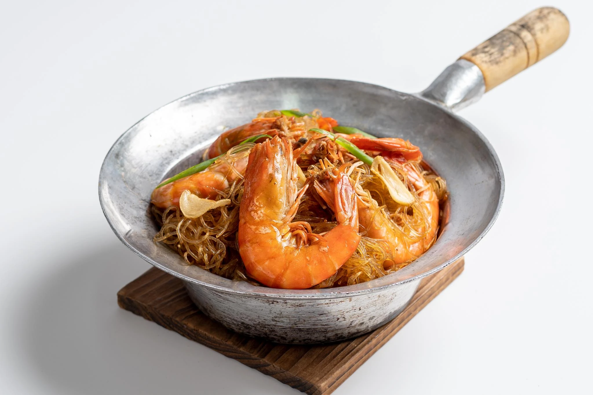 Claypot vermicelli (tang-hoon) with prawns