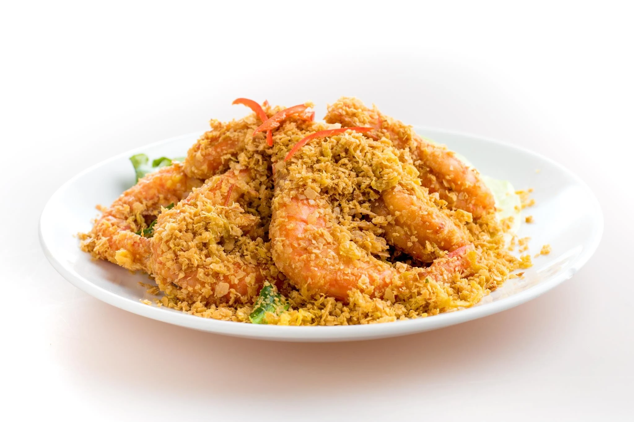 Oatmeal prawn