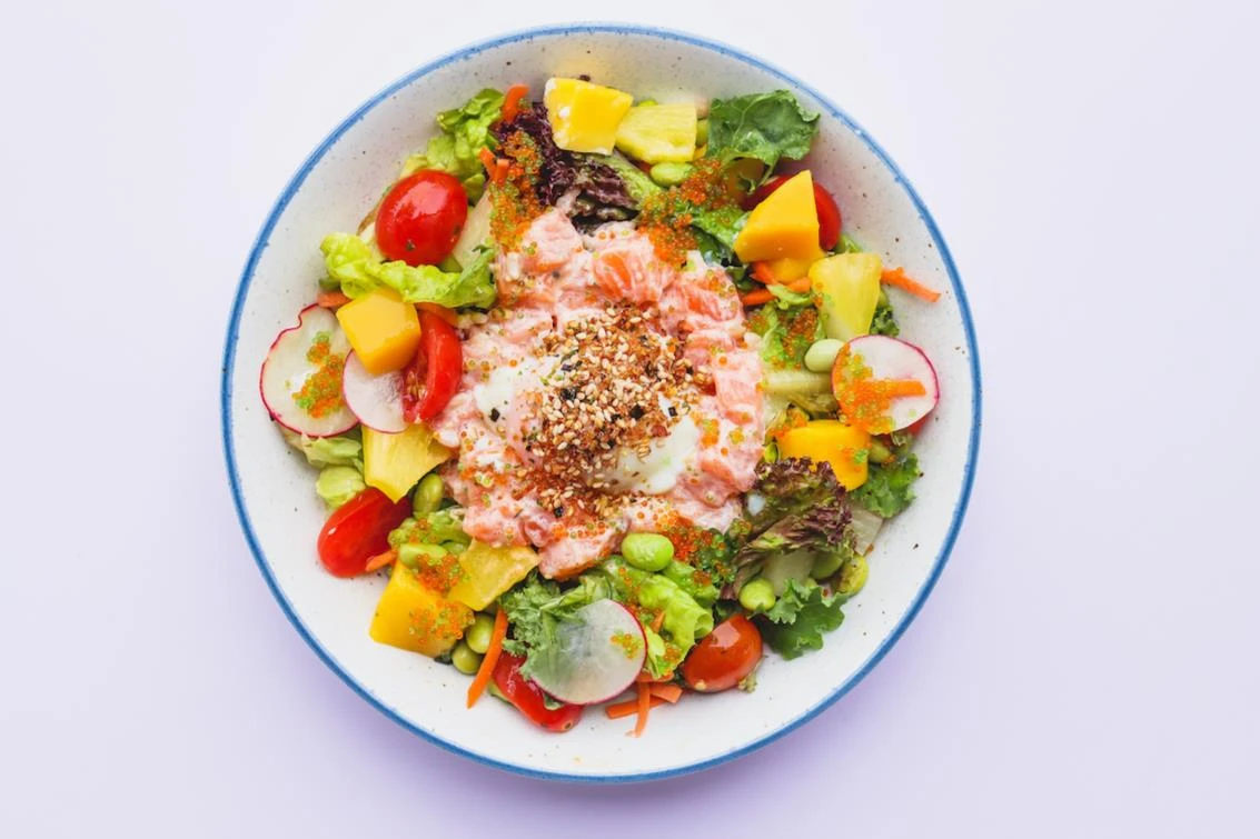 Mentaiko Salmon Poke Bowls