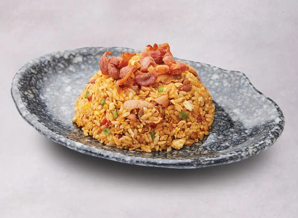 5G Streaky Bacon Mala Egg Fried Rice