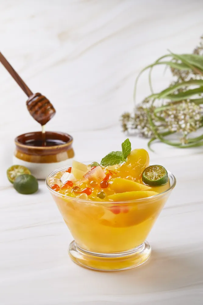 Ice Jelly with Honey Lime