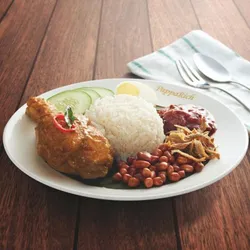 Nasi Lemak Classic with Curry Chicken