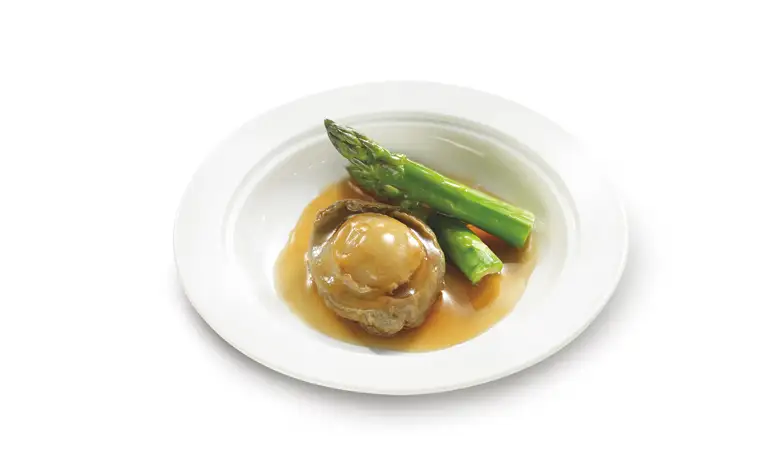 Whole 3-Headed Abalone with Vegetables